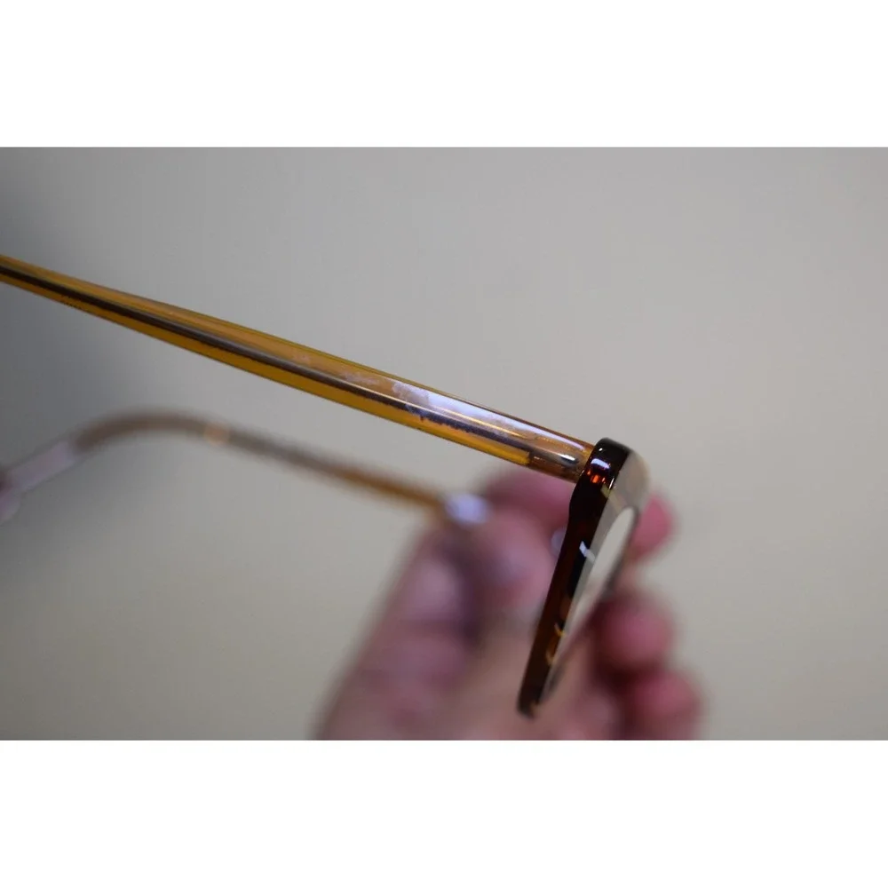 L.A. Eyeworks Hickory 937 0119 Cat Eye Eyeglasses Abyssinian Acetate Japan Wood